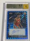 2024-25 Topps Finest  Zaccharie Risacher #ES-ZR Blue Geo BGS 9 W 10 Auto