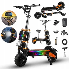 S11 Adult Electric Scooter,2*4000W Motor 120km Max Range,11 inch Tires, APP NFC