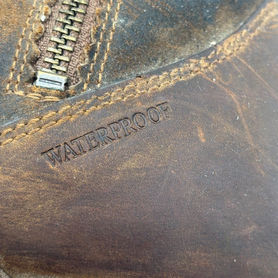 Teva Botas Ellery de Cuero Impermeables al Tobillo para Mujer Talla 11 Marrón Hebilla con Cremallera Lateral Foto 4 de 4