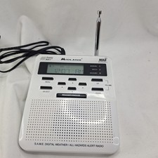 Midland Weather Radio NOAA Public Alert  Storm Warning WR-100 Tested Working