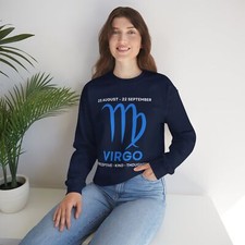 Virgo Zodiac Sweatshirt, Unisex Crewneck, Horoscope Birthday Gift, Anthropologie