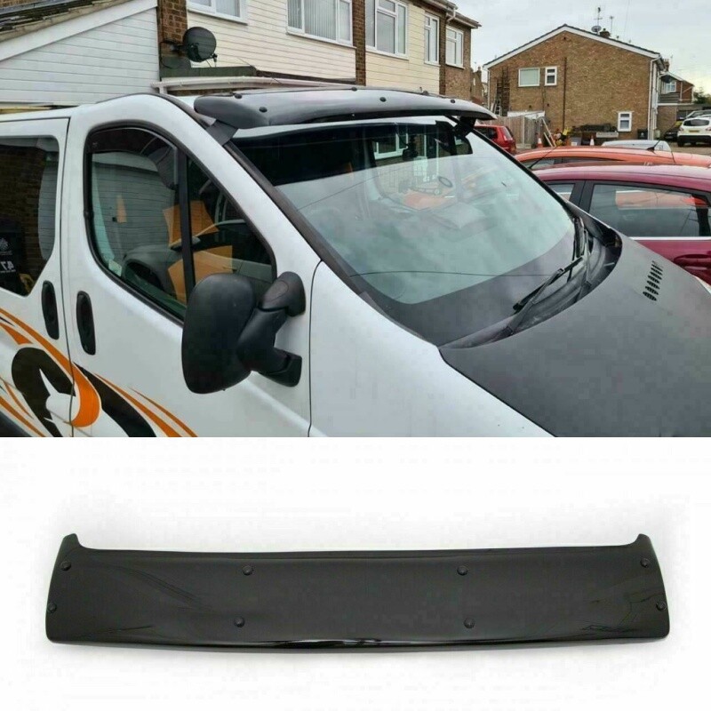 ABS SUN VISOR SOILD BLACK ACRYLIC Compatible For RENAULT TRAFIC