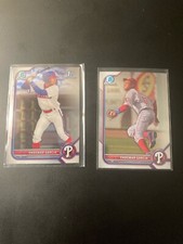 2022 Bowman Chrome Yhoswar Garcia 1st Rookie Prospects RC #BCP-90 215 Phillies