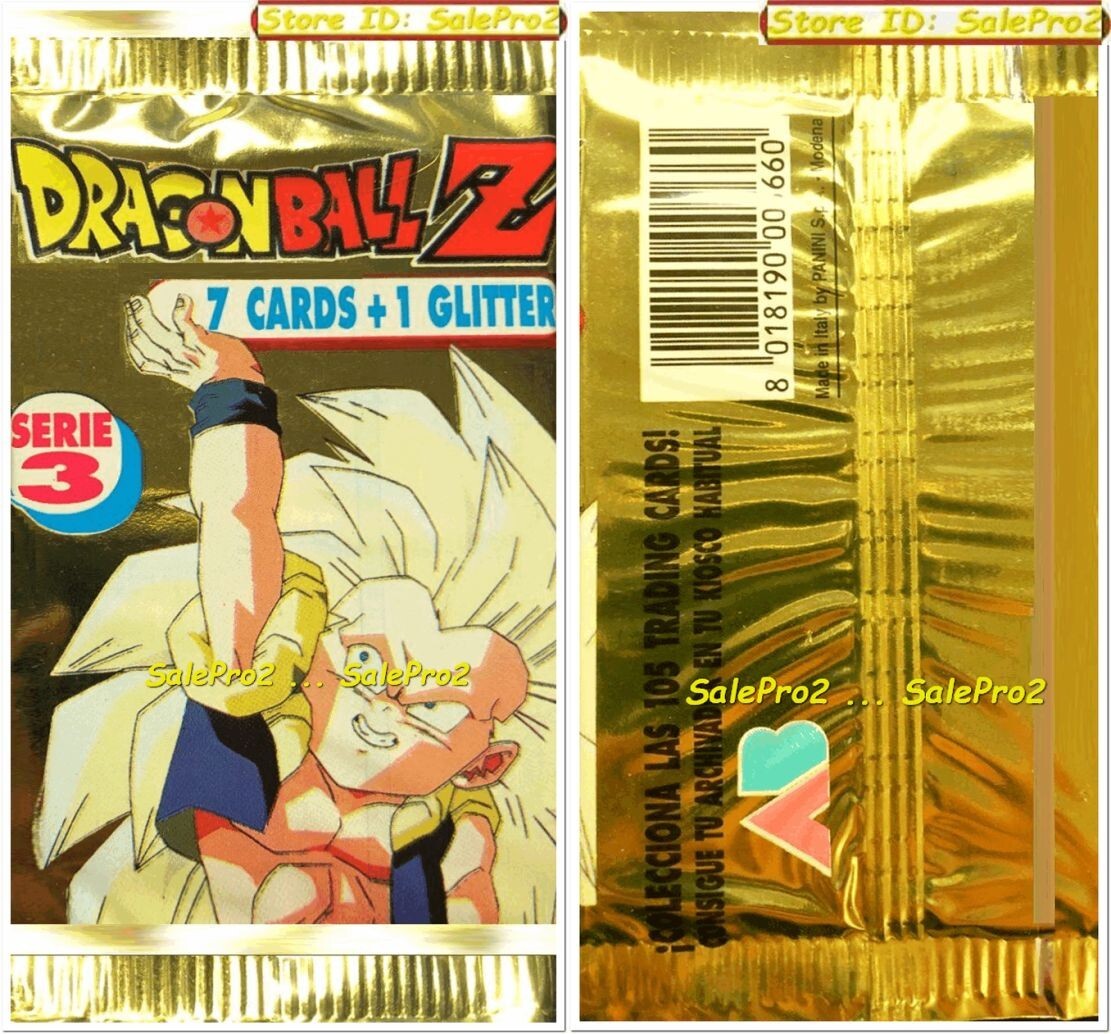DRAGONBALL Z 1989 SERIE 3 GOLD + RARE GLITTER GUARANTEED TCG DRAGONBALL Z 1989 SERIE 3 GOLD + RARE GLITTER GUARANTEED TCG