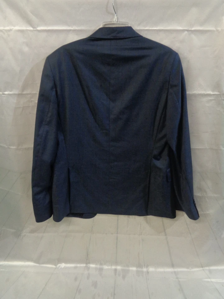 DKNY Hombre Chaqueta Azul Marino Abrigo Deportivo 100% Lana Natural Elastizado Dos Botones 40L Foto 4 de 4