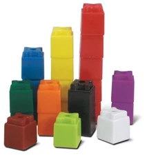 Vibrant Math Manipulatives: 500 Plastic Linking Cubes for Kids' Creativity