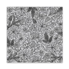 Hero Arts "HOLIDAY FOLIAGE" Background Cling Bold Prints Stamp 6"x6"