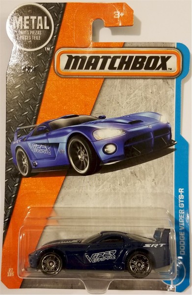 Matchbox - 2017 Mbx Adventure City Dodge Viper GTS-R 27/125 (BBDVK46)-image