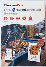 ThermoPro TP25 500ft Wireless Bluetooth Meat Thermometer 4 Probes Rechargeable
