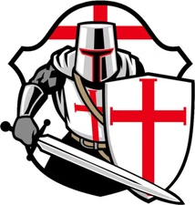 templar knight sticker weatherproof bumper vinyl decal