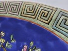 Qing Dynasty Chinese Blue Famille Rose Love Birds Porcelain 14" Charger Plate — photo 6