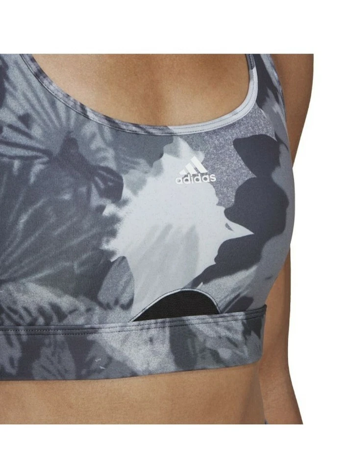 Adidas Women Powerreact Training Medium-Support Allover Print Bra Size SD-DD NWT - Image 3 of 4