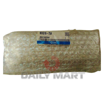 New In Box SMC MXS16-75A Pneumatic Slide Cylinder