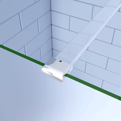 195 CM DOCCIA WALK IN PARETE FISSA VETRO 6 MM TEMPERATO SATINATO ANTICALCARE - Foto 15 di 19