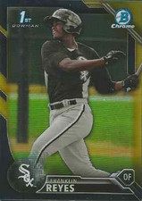 Franklin Reyes 2016 Bowman Chrome Black Gold parallel insert RC rookie card