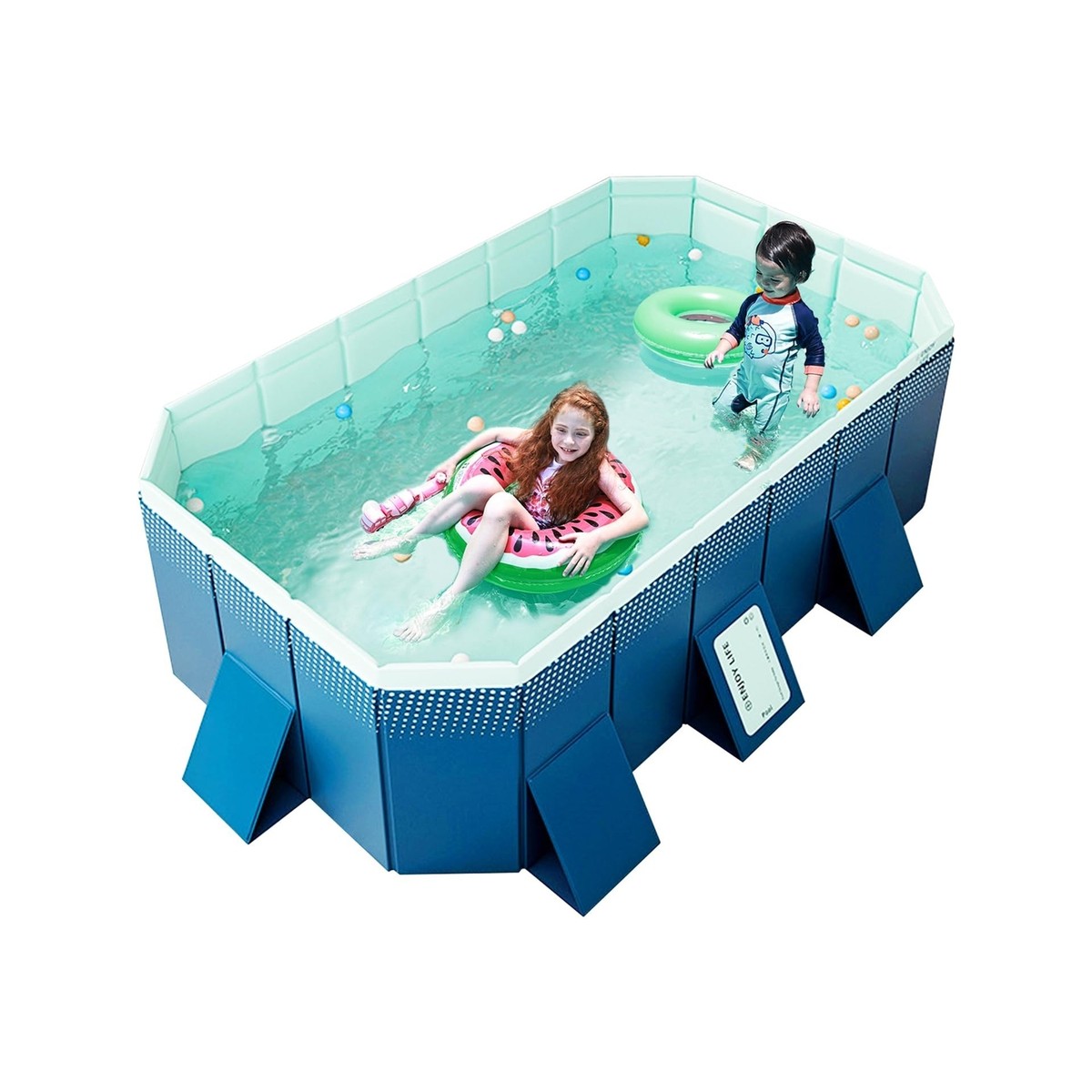 Foldable Non-Inflatable Kids' and Adults' Outdoor Swimming Pool