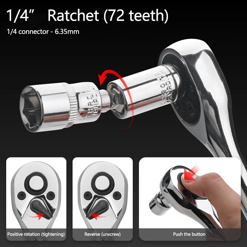 PRO INDUSTRIAL 15Pcs Impact Torx Bit Hex Socket Set 1/4" Drive 3-8mm T8-T40 - Image 3 of 4