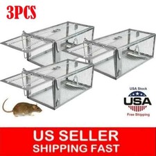 3pc Rat Trap Cage Small Live Animal Pest Rodent Mouse Control Catch Hunting Trap