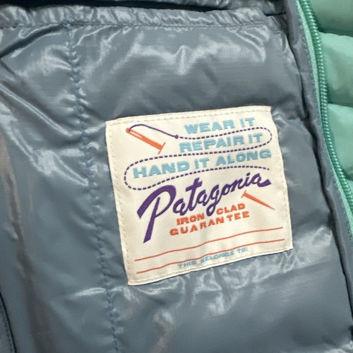 Patagonia Down Sweater Jacket Two Tone (Women’s) M Worn Maybe Once Anacopa Blue - Picture 10 of 15