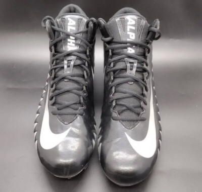 NIKE ALPHA MENACE VARSITY MID アメフト スパイク Nike Alpha Menace Varsity Mid D Football Cleats Size 12 Black