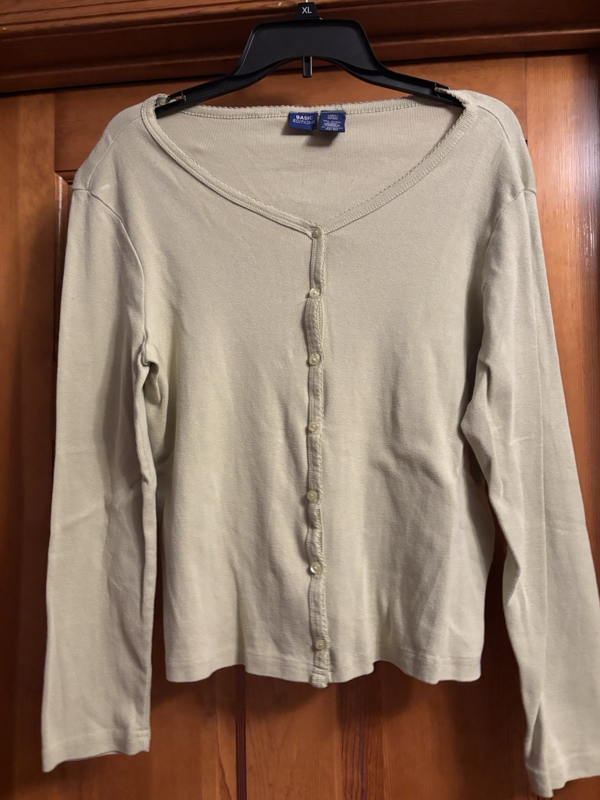 Basic Editions Button Up Cardigan Large - image 1