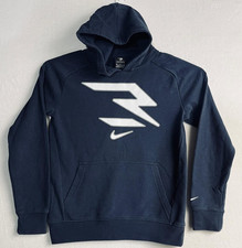 Nike 3BRAND Kids Size Medium 10 12 Sweatshirt Hoodie Blue Logo