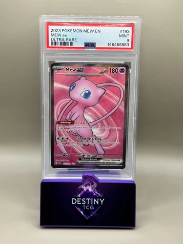 Mew ex 193/165 PSA 9 Ultra Rare Pokémon 151 EN Full Art Slab
