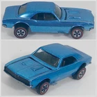 Hot Wheels Redline 68 Shiny Med Blue Custom Camaro Hybrid Nice Clean Watch Video