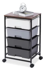 Sykiariol Rolling Storage Utility Cart With 4 Drawers