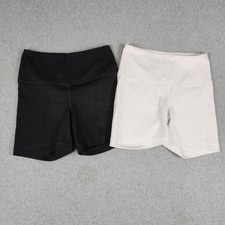 Yogalicious Lux Biker Shorts Womens S Black Gray High Waist Active Gym Lot of 2
