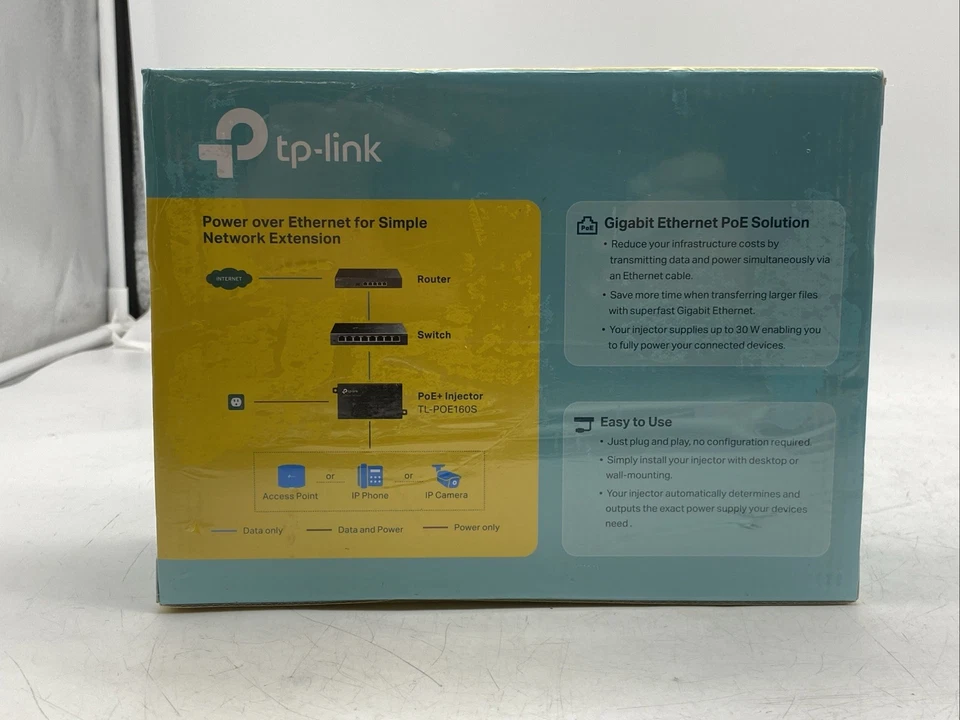 TP-LINK TL-PoE160S | 802.3at/af Gigabit PoE Injector - Image 3 of 4