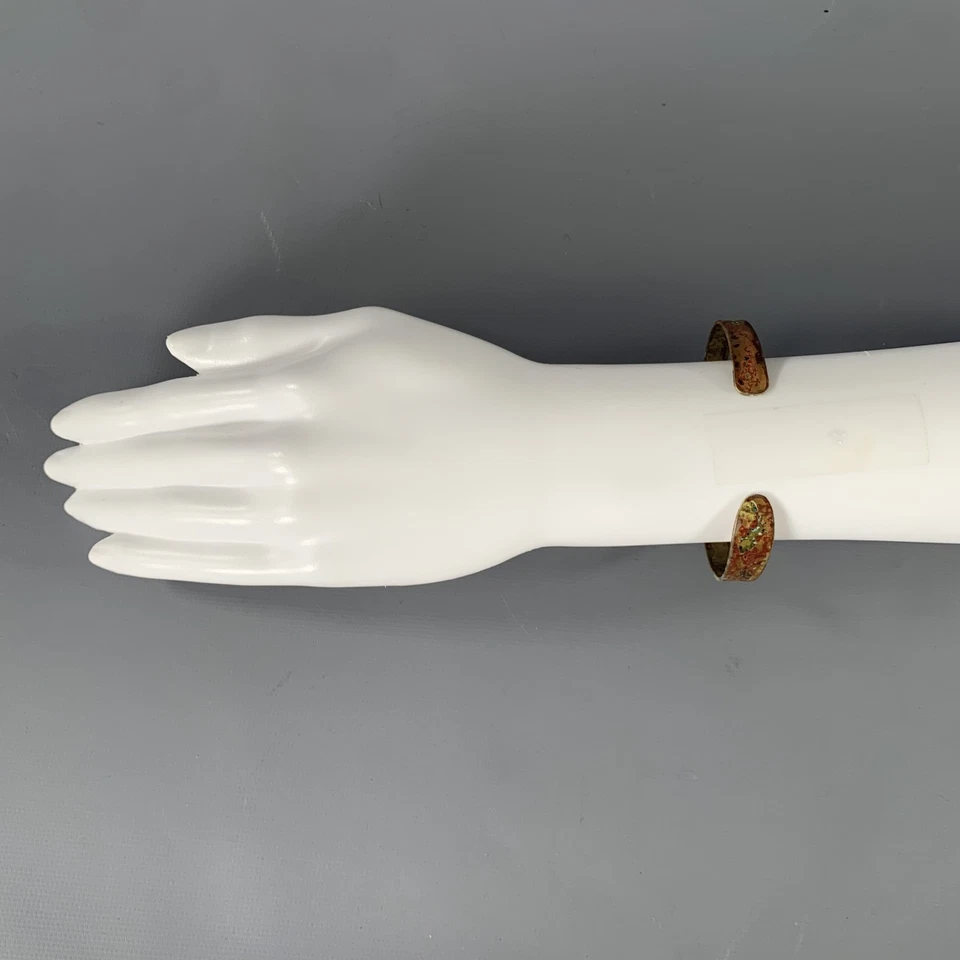 MAISON MARGIELA Bracelet Manchette En Métal Bruni En Laiton - Photo 4/4