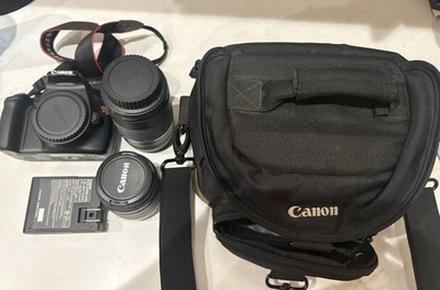 Canon EOS Rebel T3 DSLR Camera Bundle w/ 18-55mm & 75-300mm Lens + Bag