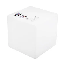 LED Glowing Cube Stool Chair 16 RGB Color Change Bar Party Yard Decor w/Remote