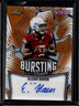 2025 Leaf Vivid Elijah Haven Bursting With Talent Auto Prismatic Orange #/4