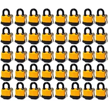 40 Pc Waterproof Padlocks Keyed 30mm Pad Locks Home Security Outdoor Heavy Duty