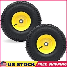 2PC Exact Replacement 15" x 6.00-6" Front Tire and Wheel Assemblies Compatible
