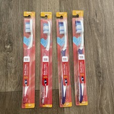 4x CVS Health Dual Clean Soft Bristle Toothbrush Gentle Gum Care Oral Care