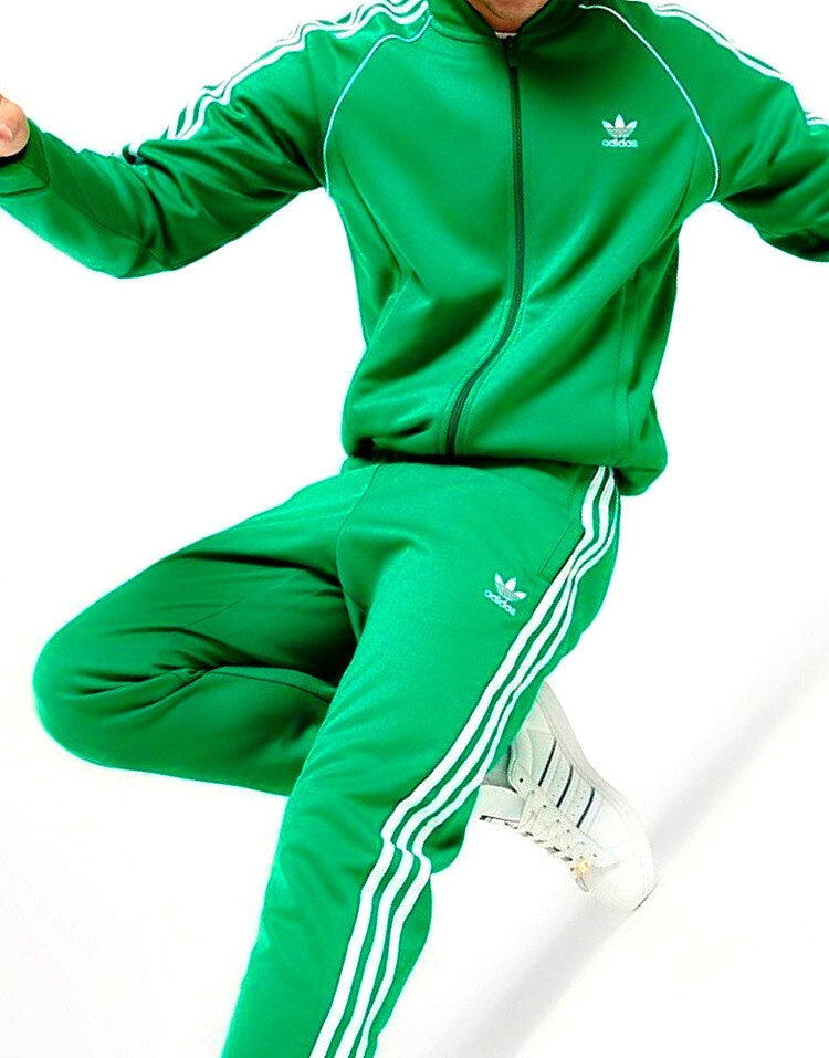 XL  adidas Originals MEN'S Superstar TRACKSUIT Jackets & Pants  GREEN  LAST1