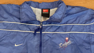 Vintage Nike Team Los Angeles Dodgers Windbreaker Jacket Blue