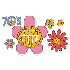70's Flower Child - Vinyl Decal Sticker - Car Window Laptop - ebn7702