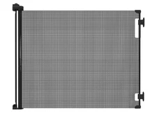 Hakuna Pets Indoor/Outdoor Paw Proof Retractable Dog Gate, Black