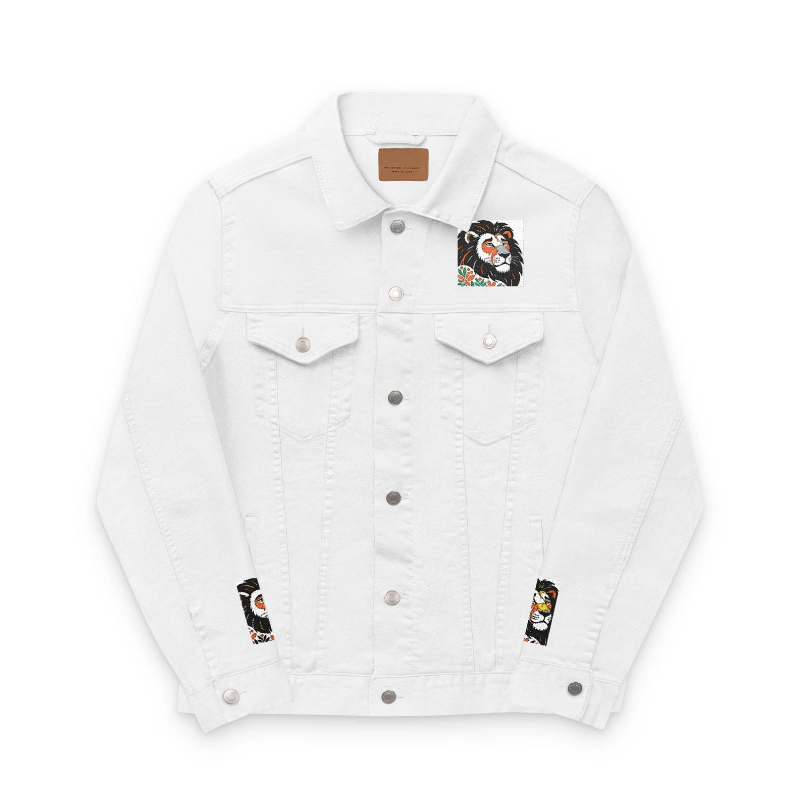 Embroidered Unisex Denim Jacket, Stylish Casual Wear, Unique Gift, Trendy [...]