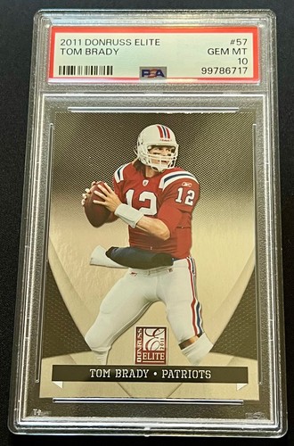 2011 Donruss Elite Tom Brady #57 PSA 10 Gem Mint Patriots