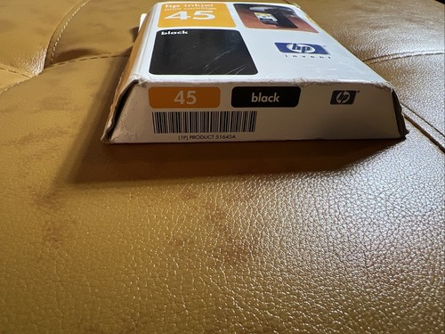 HP 45 Black Ink Cartridge New Genuine Sealed OEM Factory Sealed Expired 2002 - Picture 2 of 5