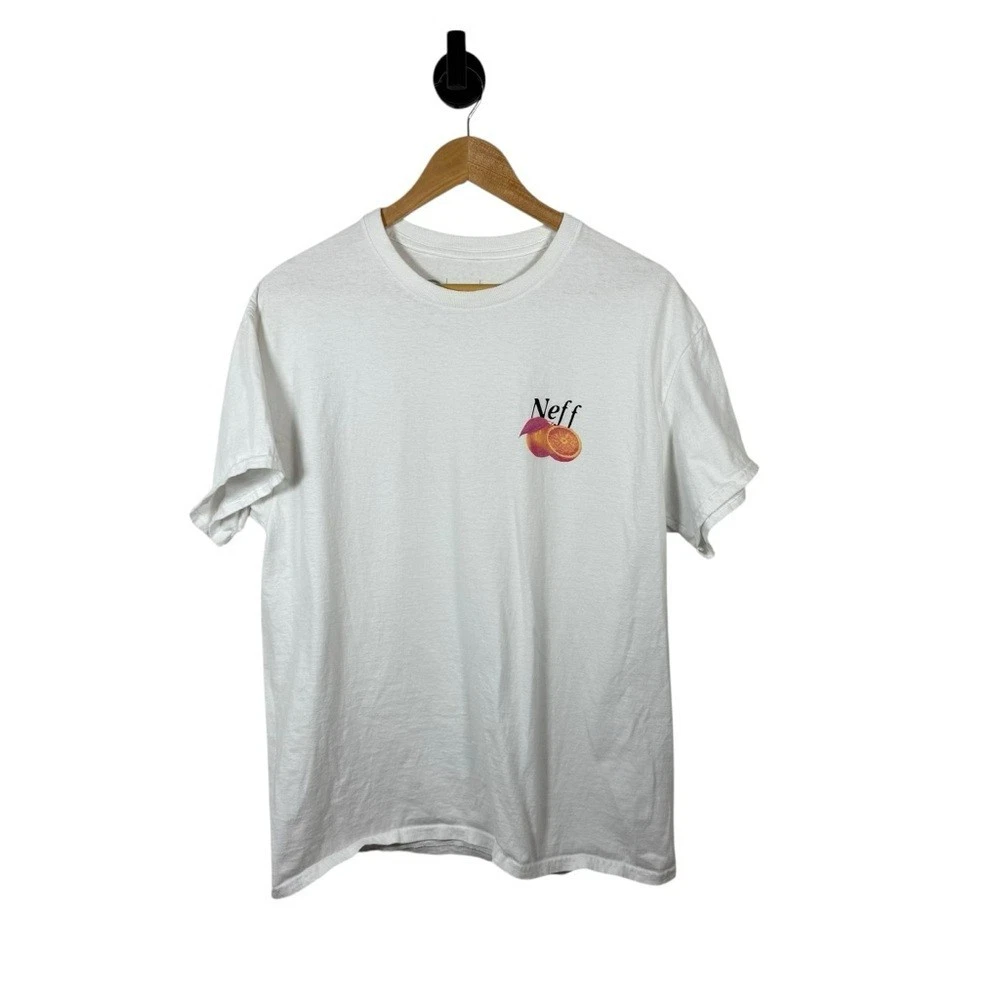 NEFF Men’s Floral Elevated Peace Graphic Tee in White Multi Size L
