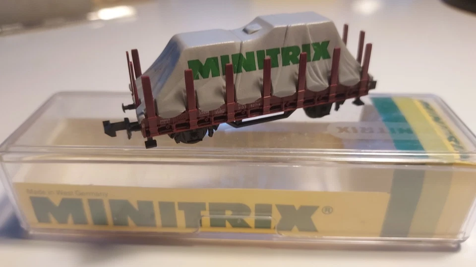 Minitrix 3266 N Rungenwagen, wie neu in OVP