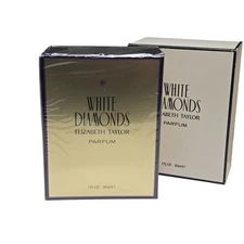 Vintage Elizabeth Taylor White Diamonds Parfum 1 oz / 30 ml Pure Perfume SEALED