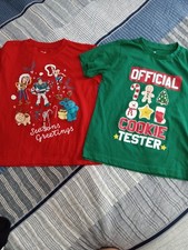 Kids Holiday T-shirts Red /Green Unisex