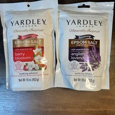 Yardley London Soothing Epsom Salt English Lavender  Berry Blossom 2pk Soak Sol